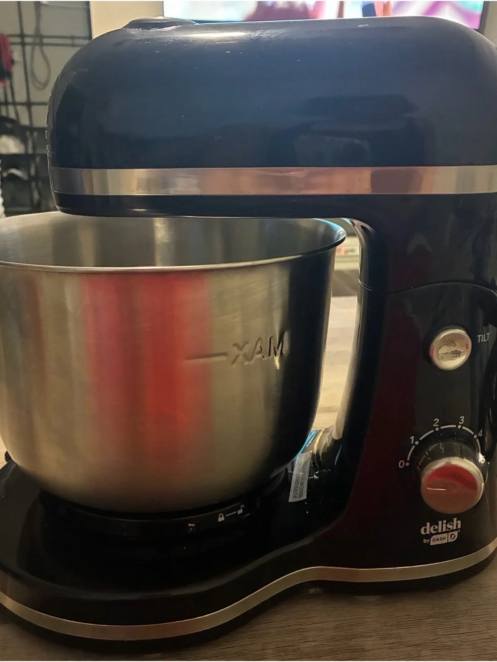 Delish by Dash Compact Stand Mixer - 3.5 Quart 5-Speed Tilt-Head (Black)